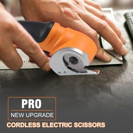 Cordless Electric Scissors, Cardboard Cutter, 4V Electric Cardboard Cutter, Cordless Fabric Scissors, Electric Box Cutter with Blade, Electric Scissors for Cardboard, Box, Leather