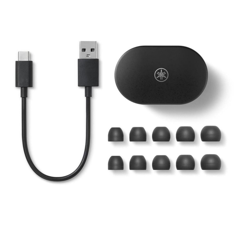 Yamaha New Yamaha TW-E7B True Wireless Active Noise Canceling Earbuds,