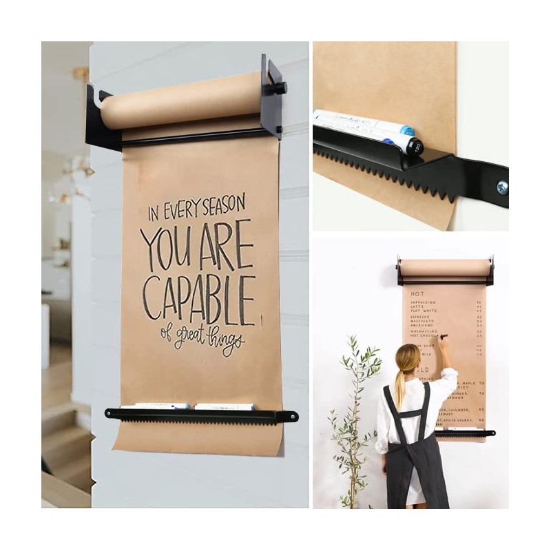 Fitous 24" Kraft Paper Dispenser Wall Mount，Butcher Paper Dispenser，Paper Roll