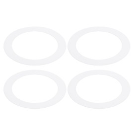PATIKIL Goof Rings Inner Diameter 3.39 inches, Outer Diameter 4.72 inches, Pack of 4 Metal Goof Rings Cover for Recessed Spotlights, Ceiling and Wall Lamps Lighting Downlight LED, Matte White