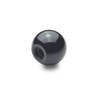 Ganter Normelemente Ball Knobs - DIN 319-KU-40-M8-C | Thread M8