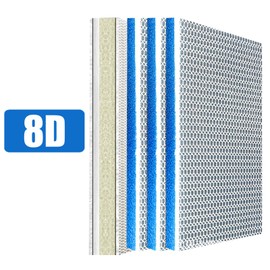 Aquarium Filter Media 8-Layer Aquarium Filter Sponge, Aquarium Accessories Sponge Filter, Super Filter Effect, Aquarium Aquarium Filter Sponge Comes with 3 Black sponges