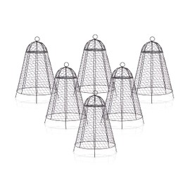 boldworks Garden Cloches for Plants Chicken Wire Cages to Protect from Animals Outdoor Extra Large Rustproof Thicker and Finer Mesh 12" x 20" Pack of 6