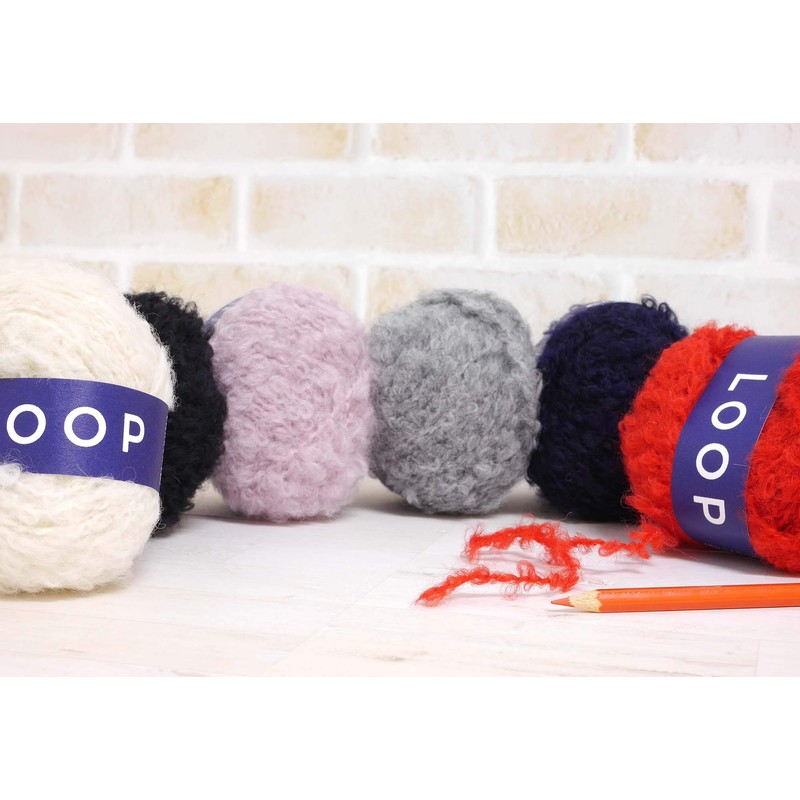 DARUMA 5850 Loop Yarn Extra Thick Col.1 White, 1.1 oz