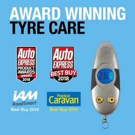 Ring RTG4 Digital Tyre Pressure Keyring Gauge with LED Torch