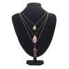 Alilang Women's Boho Gold Toned 3 Layer Chain Cowrie Conch