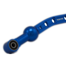 VMS Racing Dual Bend SHORT THROW SHIFTER in BLUE CNC Aluminum Metal