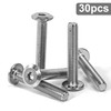 Tunejoy Pack of 30 Flat Head Screws M6 x 35