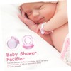 Gatuida 100 Pcs Mini Acrylic Pacifiers for Shower Games Reusable