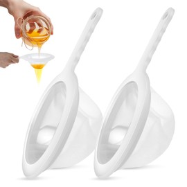 Pack of 2 Plastic Strainer for Kefir Filter, Strainer Strainer, Extra Fine Nylon Mesh Fine Sieve, Kitchen Strainer with Non-Slip Handles, Suitable for Filtering Yogurt, Lactic Acid Wine and Honey