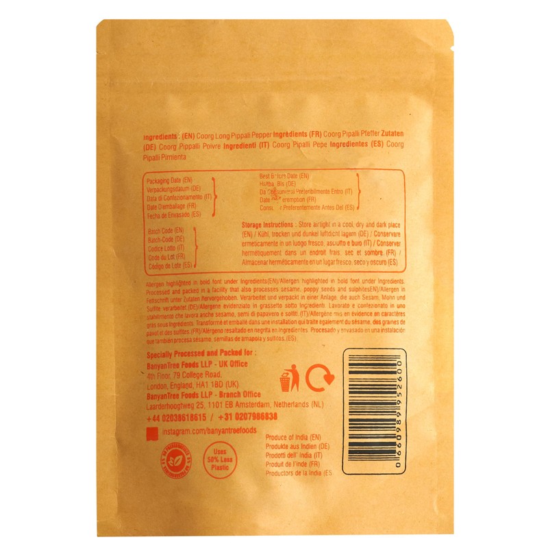 BanyanTree Foods Coorg Long Pepper | Pippali Pepper | Pipali
