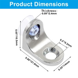 Rierdge 20Pcs 1/5" / 5mm Stainless Steel Shelf Pegs Pins, Kitchen Cabinet Shelves Support Holders for Cupboard Bookshelf Bookcase Adjustable Wood Shelves