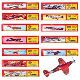 Falaquer Carpeta 12 Polystyrene Planes Set, Polystyrene Planes Set, Polystyrene Planes for Children, Flying Glider Planes, Carpeta 12 Polystyrene Aeroplane Set