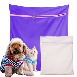 Jumbo Pet Laundry Bag for Washing Machine, Reusable Cotton Wash Bag for Dog and Cat Hair, Protects Machine from Pet Fur and Debris, Ideal for Bedding, Blankets, Towels and Pet Clothing