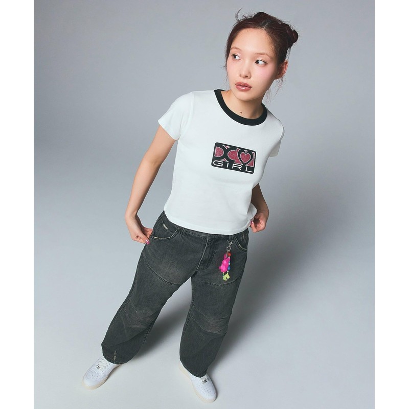 X Girl Pink One Size Women's Key Charm GUMMY BUNNY