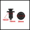 Hihaha 20Pcs Fit 10mm Hole Plastic Rivets Fastener Fender Bumper