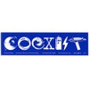Peacemonger Sci-Fi Coexist Large Bumper Magnet