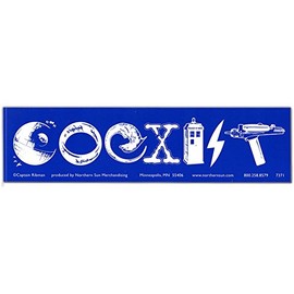 Peacemonger Sci-Fi Coexist Large Bumper Magnet