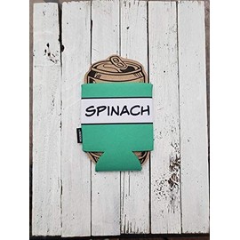 Popeye Spinach Can Funny Hilarious Gag Gift Can Cooler Coozie Fathers Day Christmas Party Favor Game Night Beverage Insulator Cozy
