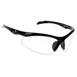 Bifocal Safety Glasses - Safety Glasses with Readers for Healthcare, Woodworkers, Motorcyclists, Workshop - Ansi Z87+ (Clear, +1.50 Diopter)