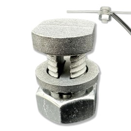 CYM-INSIST Split Bolt Joint Clamp Wire Connector, Ideal for Fence Clamp, Hot Wire Connection Securing Line Clamp/Tap, Electric Fence Accessories-6 Pcs