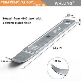 WHLLING 4140 Pry Bar Removal Tool, Pry Tool Pry Bar, Automotive Panel Removal Tool for Removing Auto Trim Interior, Demolishing Flooring and Roofing, Trim Removal Tool, Metal Pry Tool