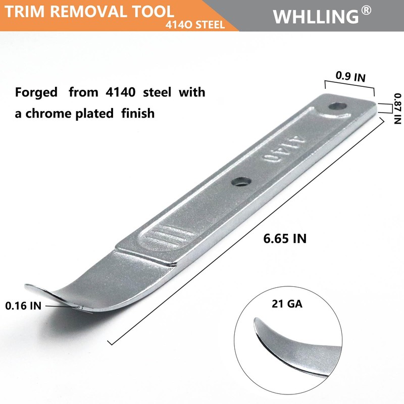 WHLLING 4140 Pry Bar Removal Tool, Pry Tool Pry Bar,