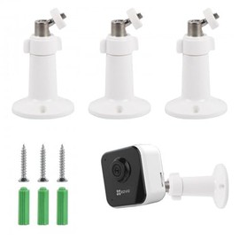 Dokeno Pack of 3 Wall Mount Camera, Ring Camera Mount, Adjustable Wall Mount, 360° Adjustable with Screw, Security Wall Mount, Webcam Wall Mount for Indoor, Outdoor (White)