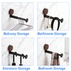 Wall Mounted Clothes Hanger Storage, 3-Section Retractable Coat Hangers Storage,