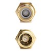 QWORK Brass One-way Check Valve, 2Pcs 1/2" Male to 1/2"