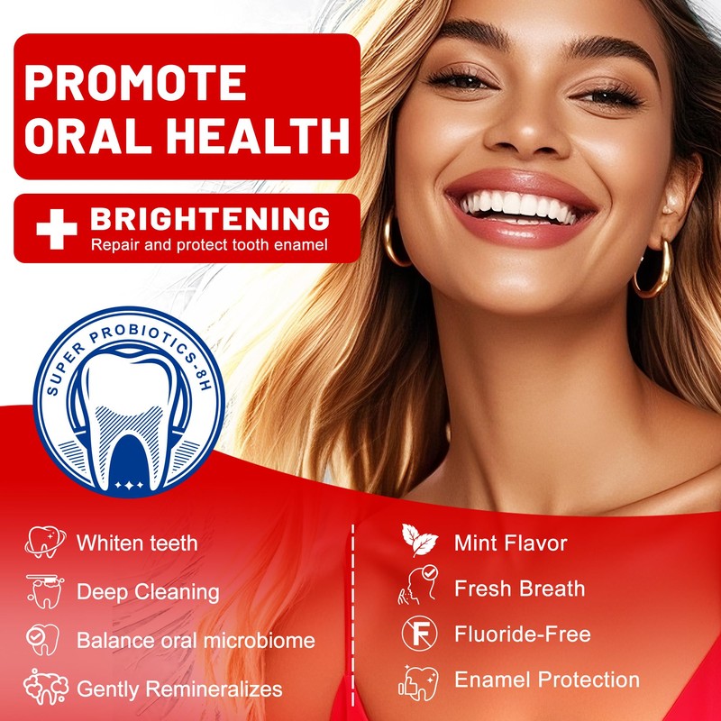 SP-8 Hydroxyapatite Probiotic Whitening Toothpaste, 8 Probiotics Plus Hydroxyapatite Formula