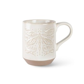 Fringe Studio New York Stoneware Mug, DRAGONFLY 3.25" DIA. X 4.25" H, 12 FL.OZ, Juliana Tipton Collection (429080)
