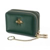 imeetu RFID Credit Card Holder, Small Leather Zipper Card Case