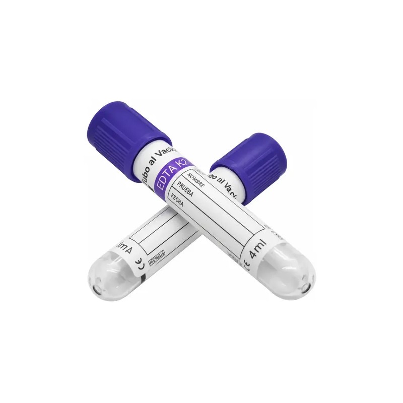 Tubo Lila 4ml Bmh Tipo Vacutainer Caja 100 Piezas