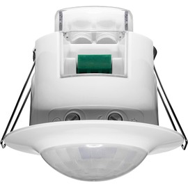 GRÄSSLIN 18.06.0027.1 talis 360 E Passive Infrared Motion Sensor for Ceiling Mounting AP Indoor I 1 Channel I 360° Detection Angle I LED 200 W I Incandescent and Halogen 1000 W