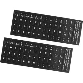 L&T Etiquetas Pegatinas Stickers Para Teclado En Español 2pzs