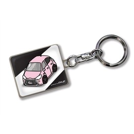 MKJP Custom Keychain Aqua G's NHP10 Base: Black, Base: Black Car Color: Pink, S