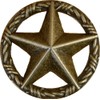Set of 6 Drawer Handle Star with Barbwire Cabinet Pull