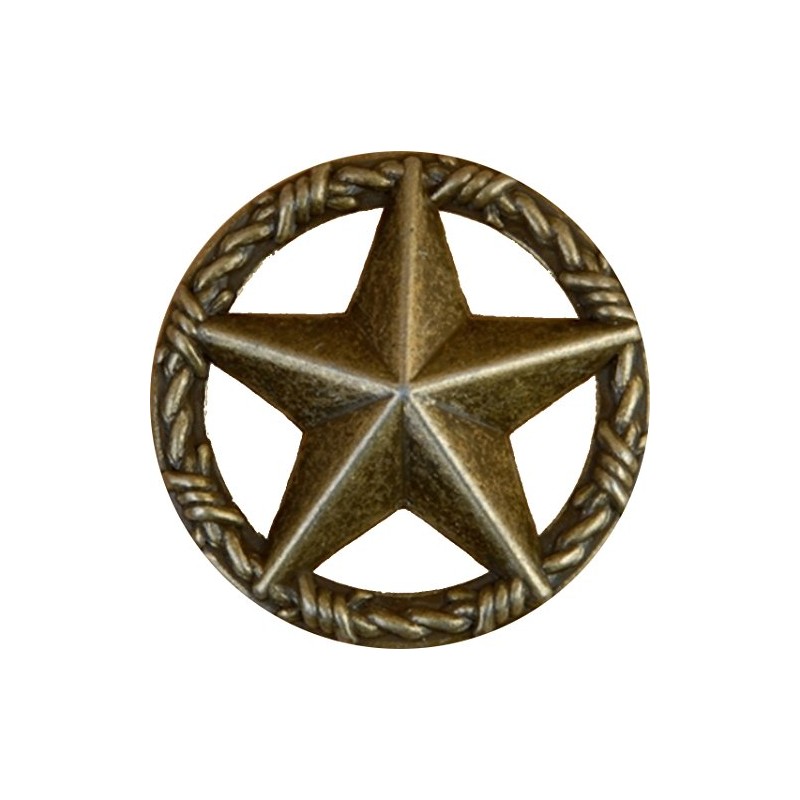 Set of 6 Drawer Handle Star with Barbwire Cabinet Pull