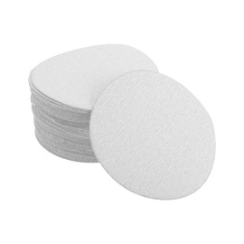 INFINAUTO Sanding Discs, 4.92" 320 Grit Automotive Repair Round Hook and Loop Sandpaper Aluminum Oxide White, 50 Pcs