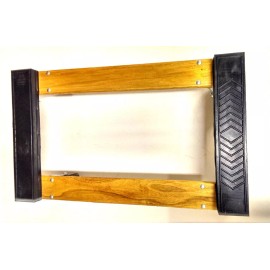 Jet 140108 WDR-3018, 30 Inch x 18 Inch, Rubber End Hardwood Dolly