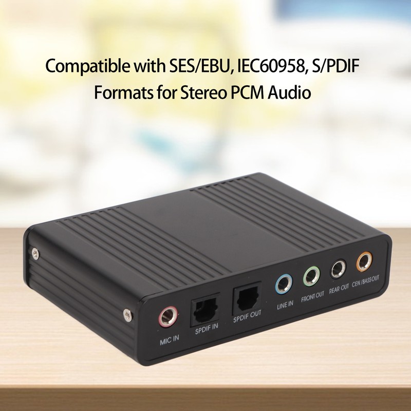 USB Sound Card 6 Channel 48kHz Sampling Rate Analog Play