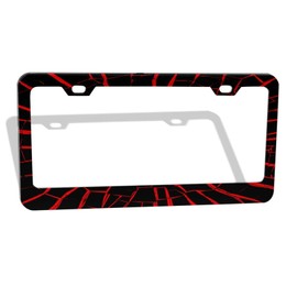 keluki Mountains License Plate Frame, Solid Rust-Proof Aluminum Holder with 2 Holes, Universal Car Frame for Standard US Canada License Plate Holder 12x6 Inch
