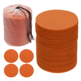 YOKIVE 4 Inch Carpet Spot Markers, 85Pcs Circle Floor Dots Markers with Bag Carpet Spots for Decoration Teacher Supplies, Orange