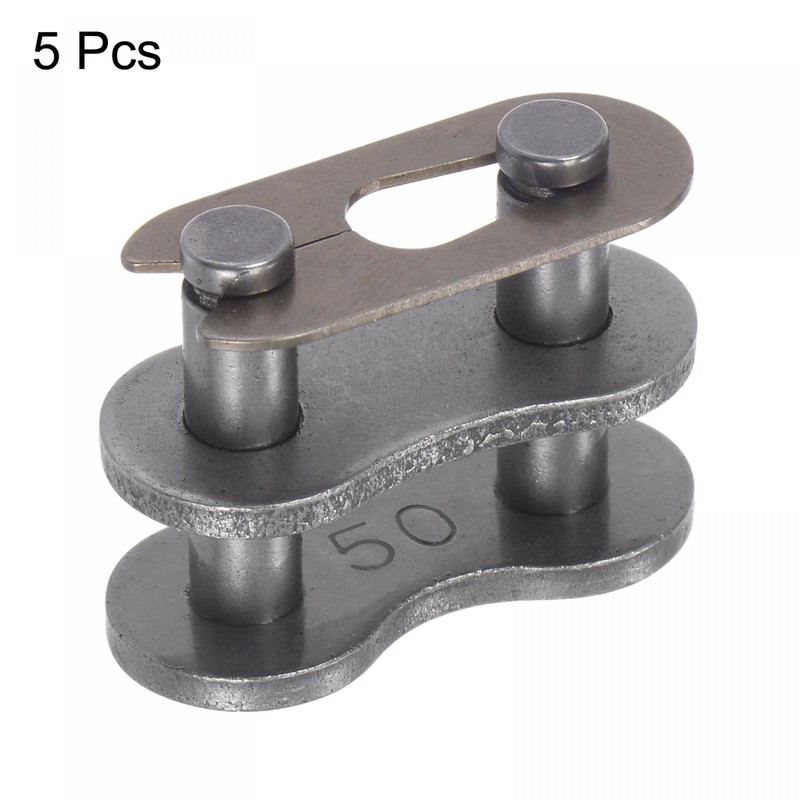 sourcing map 5Pcs #50 Chain Master Connector Link Roller, 5/8"