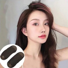 6 Pcs Brown Sponge Volume Hair Bases Volume Inserts Hair Clip Fluffy Hair Cushion Bump It up Hair Piece Hair Styling Pad for Women Girls Clips Barrettes Hair Accessories