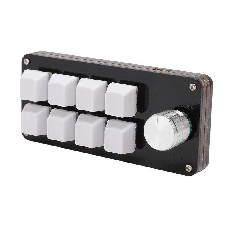 Mini 8 Key Keypad with Knob Hot Swappable Blue Switch
