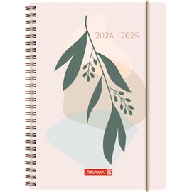 BRUNNEN Mediterranean Academic Diary (2024/2025), 2 Pages = 1 Week, A5, 208 Pages, Multi-Colour