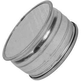 Vent Systems 4" Galvanized Steel Duct End Cap - Dryer Vent Cap - Round Metal Plug - Metal Duct Fitting - Reusable Tee Cap