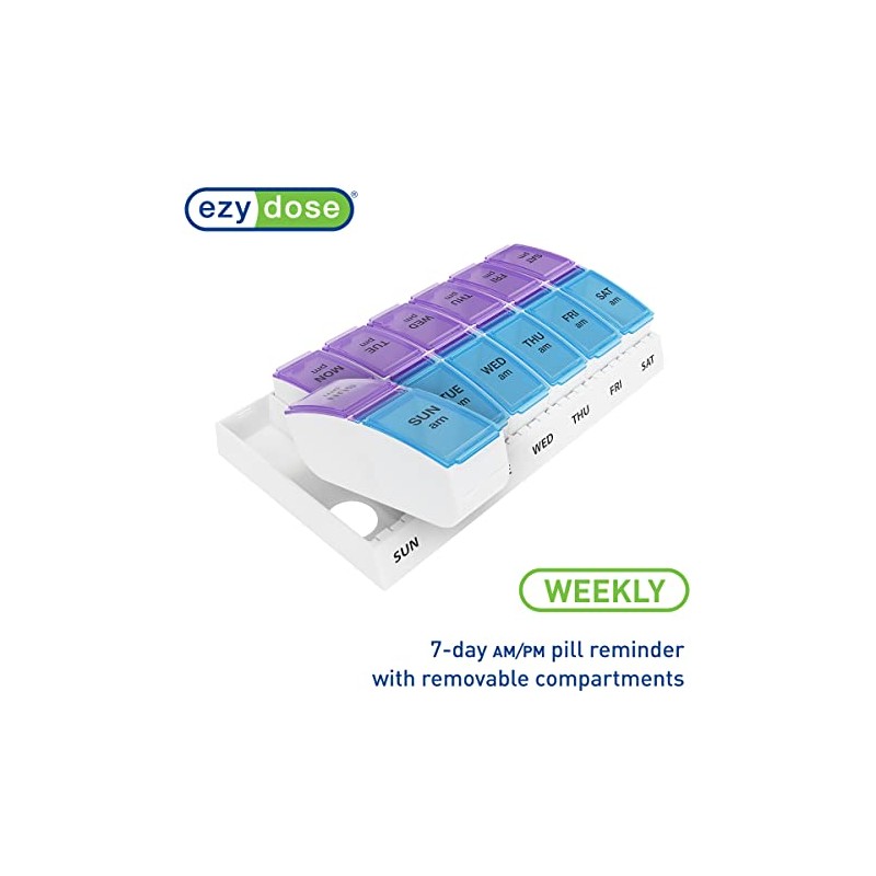 Ezy Dose Weekly AM/PM Pop-Out Pill Planner (Large)